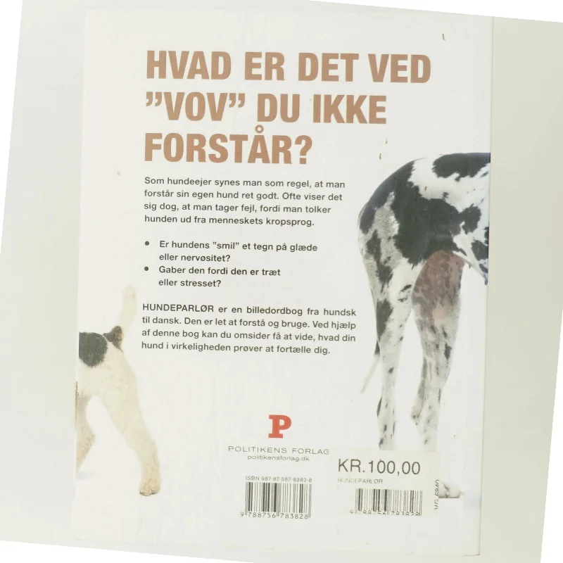 Hundeparlør : Politikens hundsk-dansk ordbog af <Bogens forfattere> (Bog)