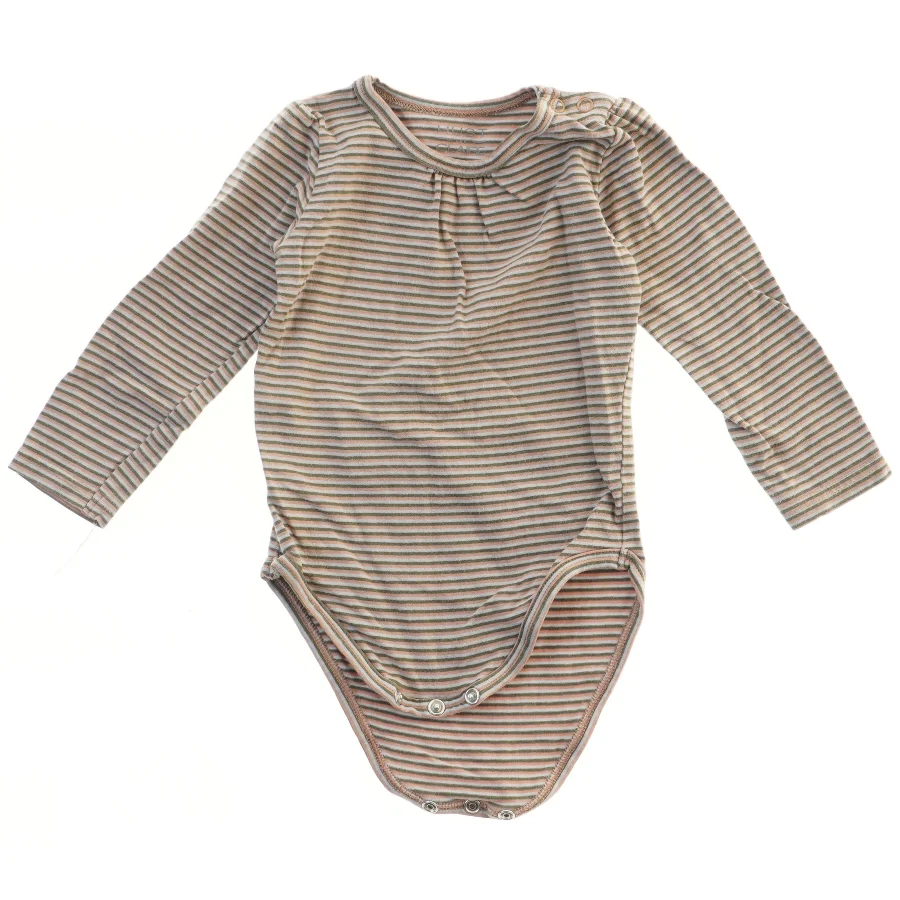 Langærmet bodystocking med striber fra Hust & Claire (str. 74)
