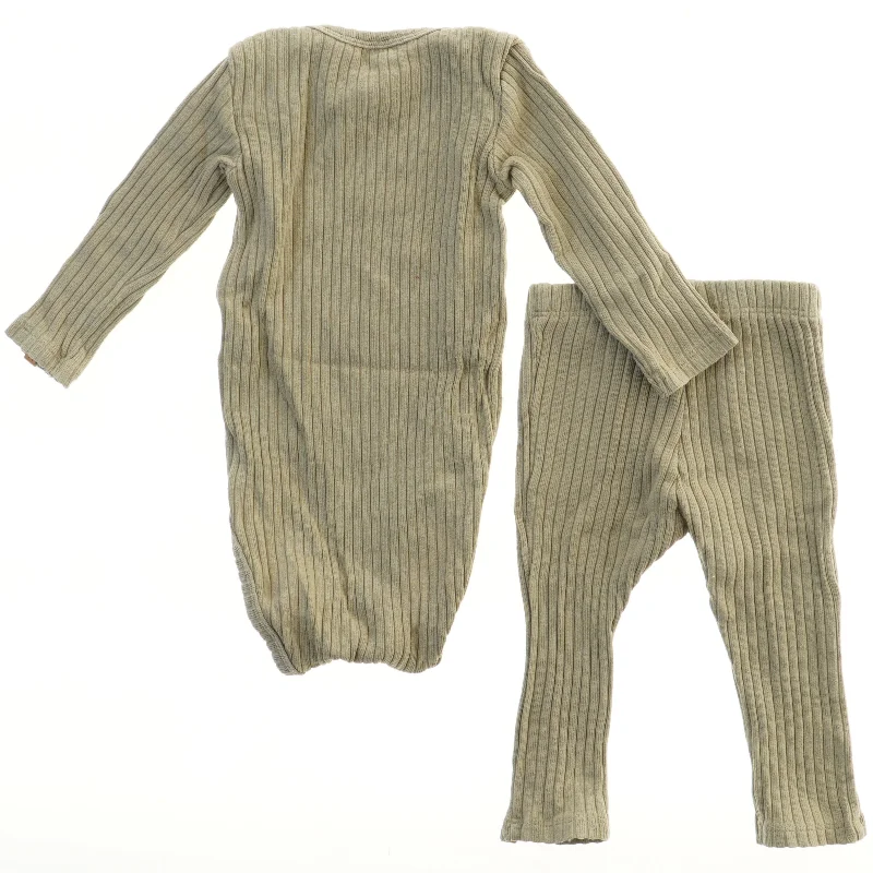 Ribbet Sæt med Bodystocking og Bukser fra Lil atelier (str. 68)