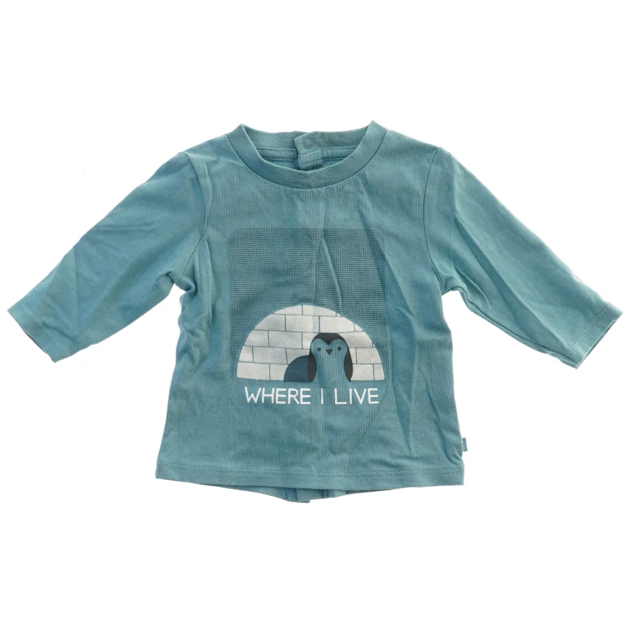 Langærmet bluse med tryk fra Obaïbi (str. 62)