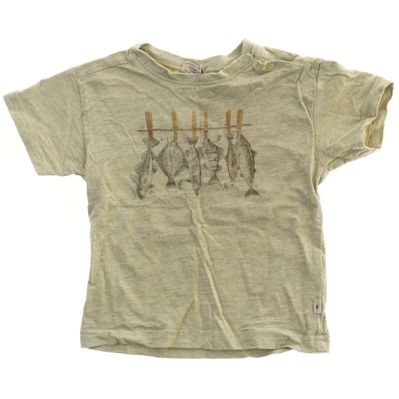 Børne T-shirt med fiskemotiv fra Wheat (str. 86)
