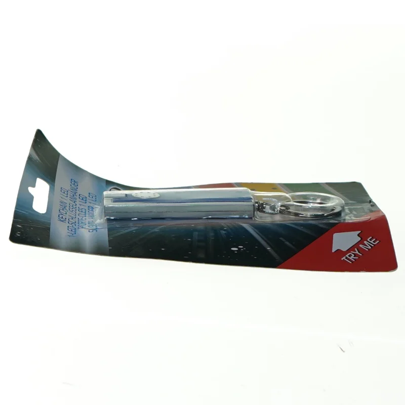 Nøglering med lygte (str. 15 x 10 cm)