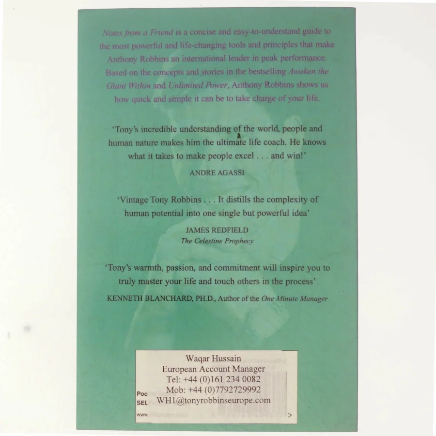 Notes from a friend af Anthony Robbins