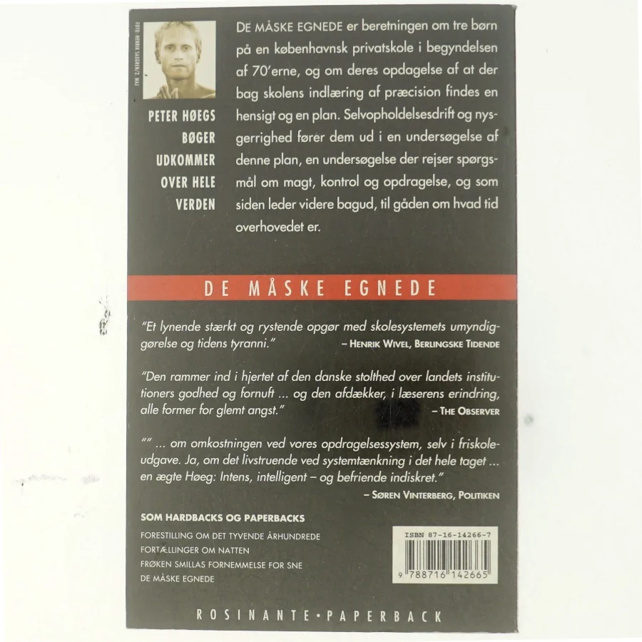 De måske egnede : roman af Peter Høeg (f. 1957-05-17) (Bog)