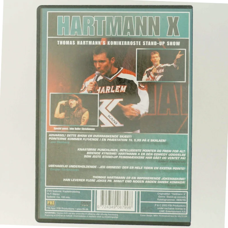 Hartmann X stand-up show DVD