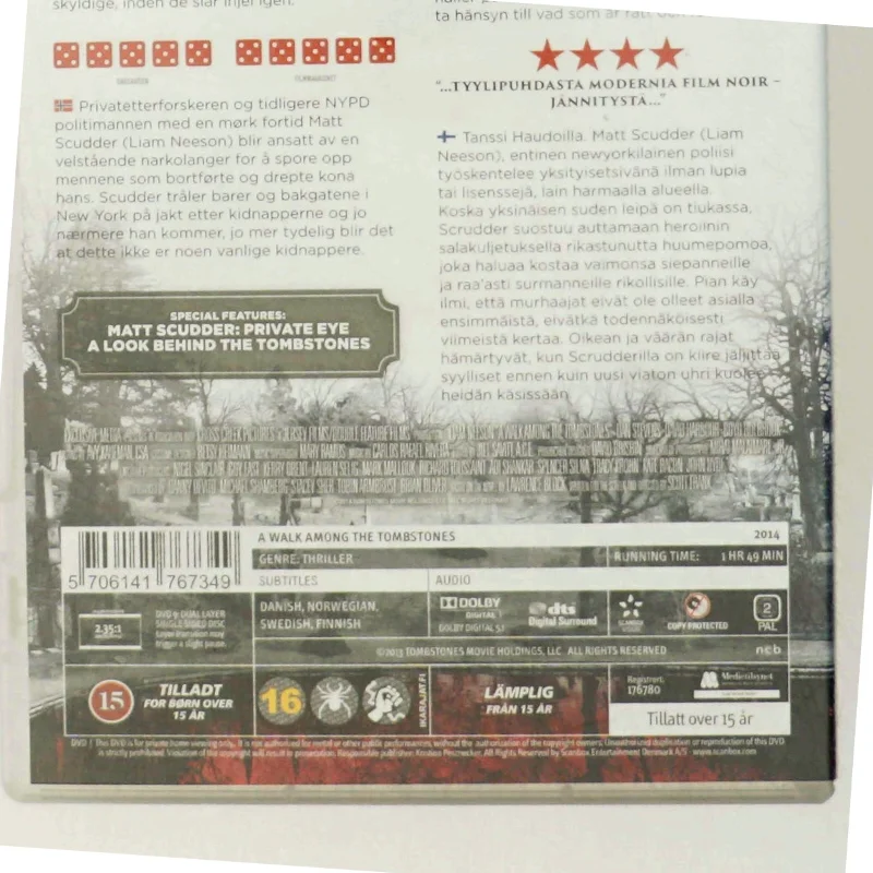 DVD - 'A Walk Among the Tombstones'