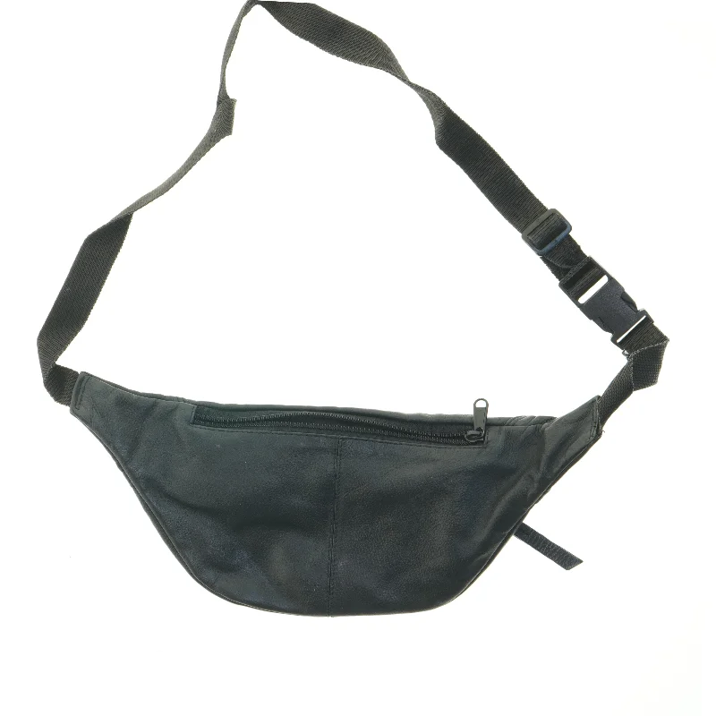 Sort bæltetaske (str. 38x15 cm)