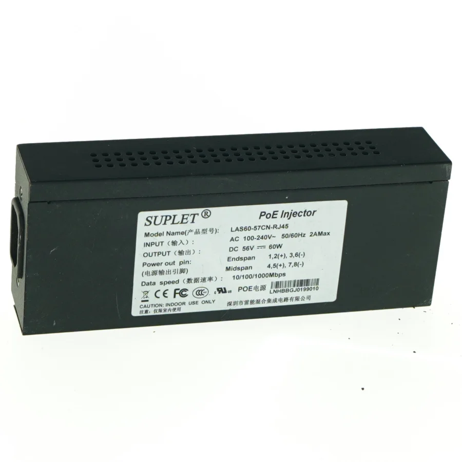 PoE Injector fra Suplet (str. 18x7 cm)
