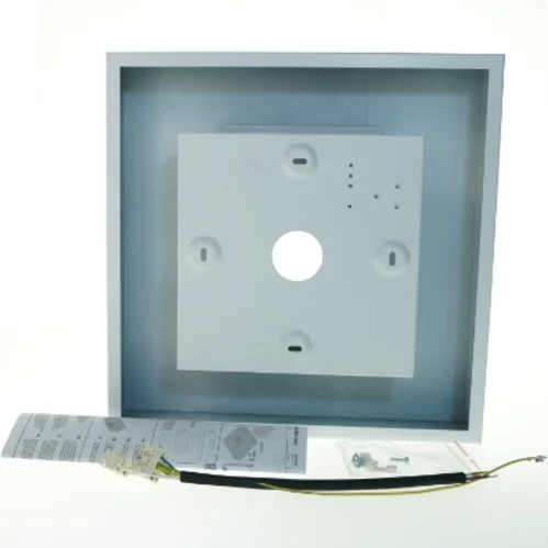Loftlampe kasse med installationsdele fra Zumtobel (str. 40x40x8 cm)