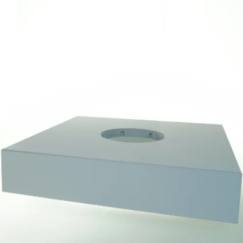 Loftlampe kasse med installationsdele fra Zumtobel (str. 40x40x8 cm)