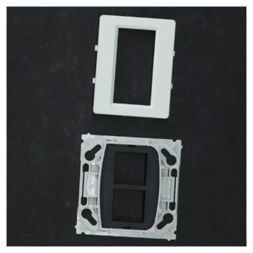 Vægkontakt ramme og understøtningsplade (str. 6 x 6 cm)