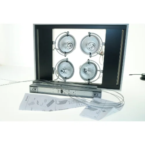 Loftlampe med spots fra Zumtobel (str. 56x40 cm)