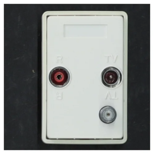 TV/FM/DATA stikdåse (str. 7,5 x 5 cm)