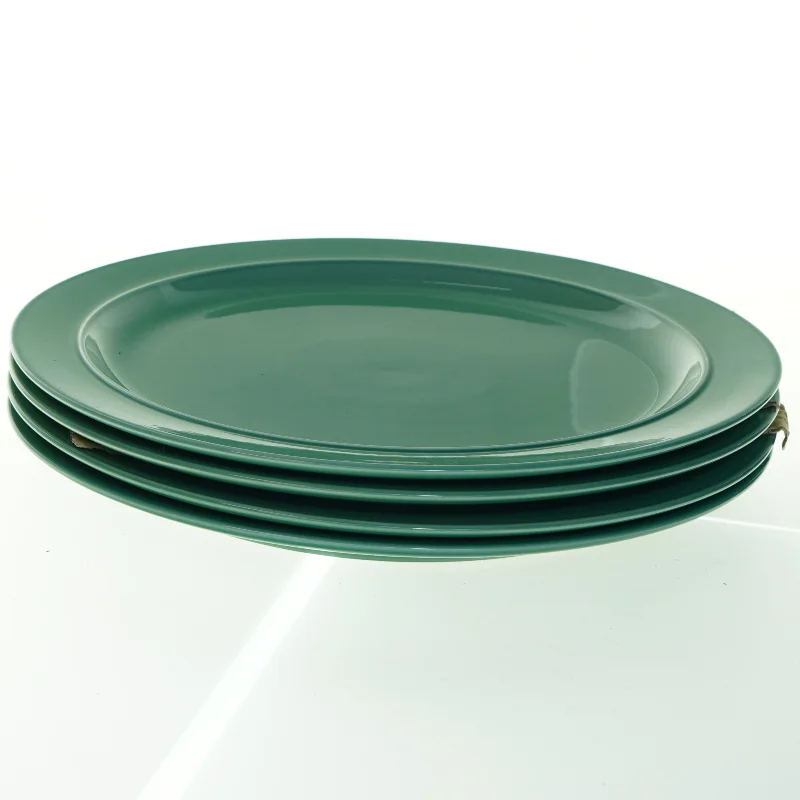 Grønne dække-tallerkener fra Royal Copenhagen (str. Ø 31 cm)