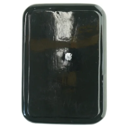 Lakbakke med krakeleret mønster (str. 30x21 cm)