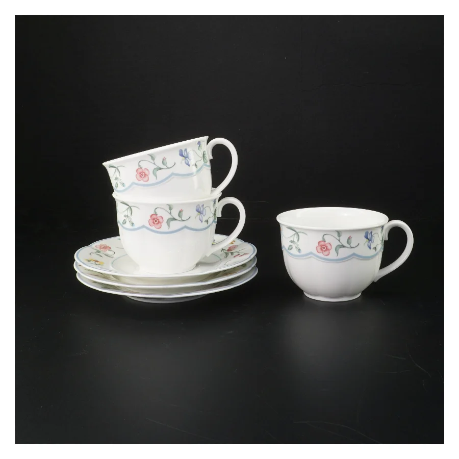 Tekop sæt med underkop (str. Ø. 17,5 cm. h. 7 cm. ø. 10,5 cm) fra Villeroy & Boch