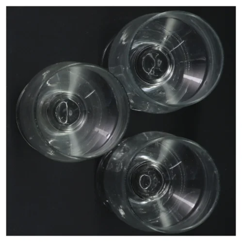 Sæt af 3 glas (str. Ø. 6. cm. længde. 12 cm. 3 styk)