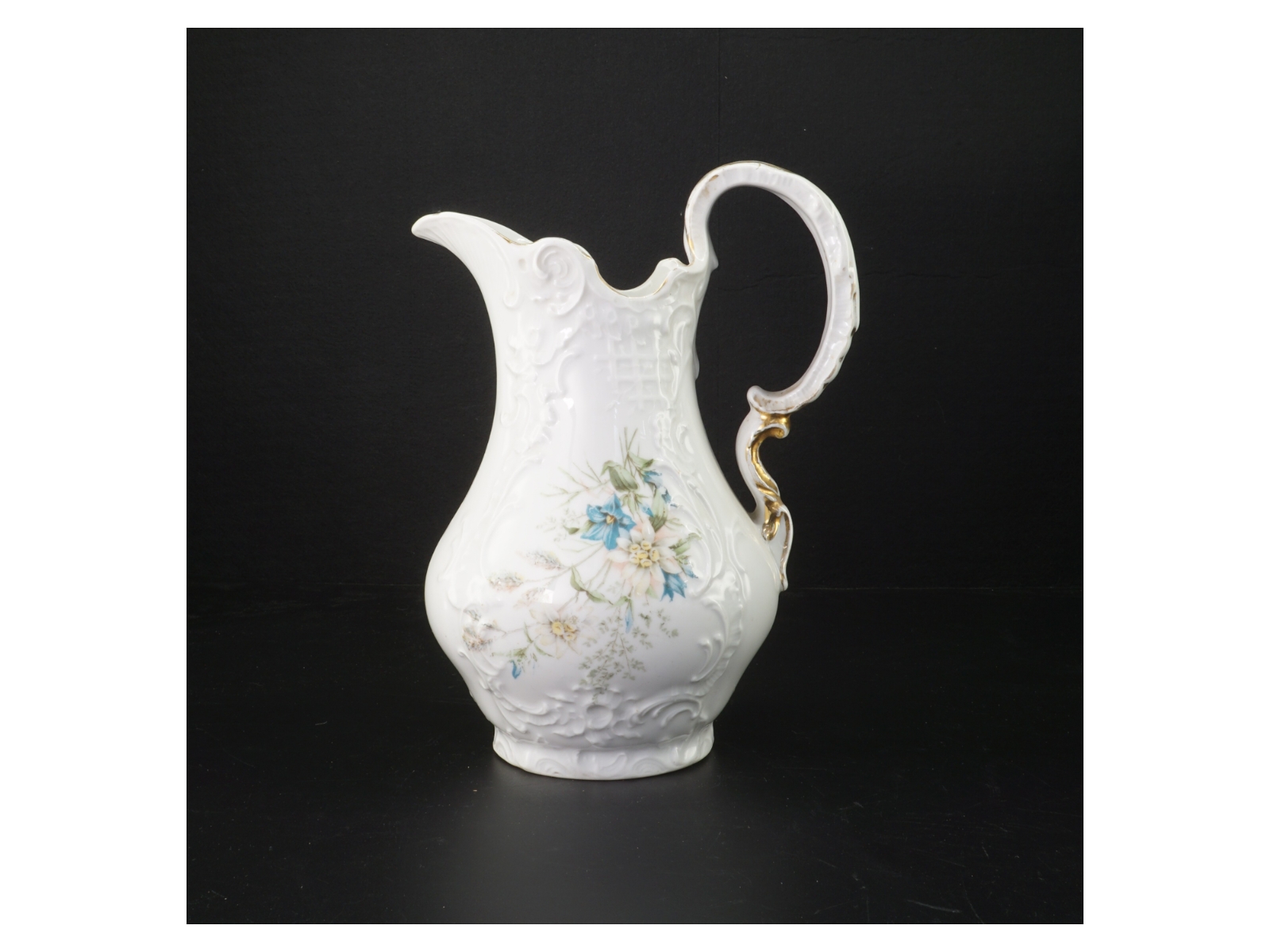 Porcelænskande med blomster (str. 23 cm)