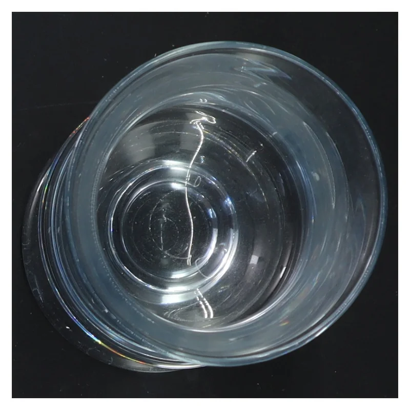 Glas vase på fod (str. 14 cm)