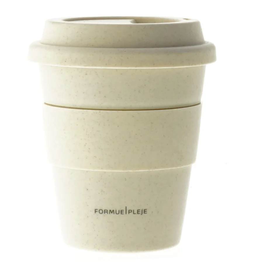 Genanvendelig kaffekrus med låg (str. 12 cm) fra Formue Pleje