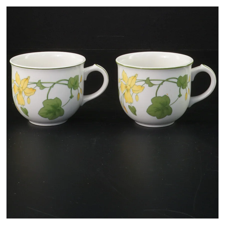 Sæt med kopper og underkopper fra Villeroy & Boch (str. Ø 16,5 cm)
