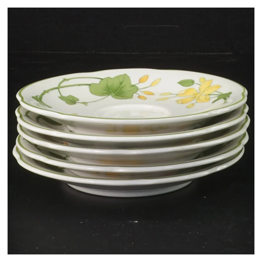 Porcelænsunderkopper fra Villeroy & Boch (str. Ø. 13,5 cm. 5 styk)
