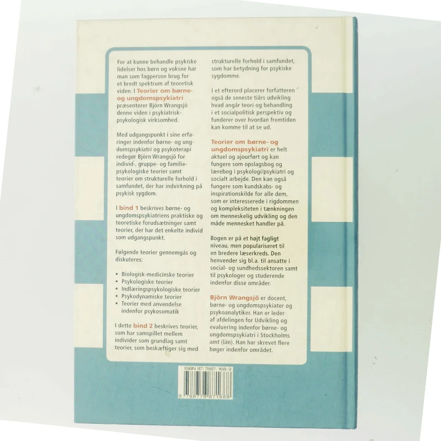 Teorier om børne- og ungdomspsykiatri af Björn Wrangsjö (Bog)