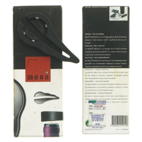 Folieskærer fra Menu (str. 10 x 4,5 x 1 cm)