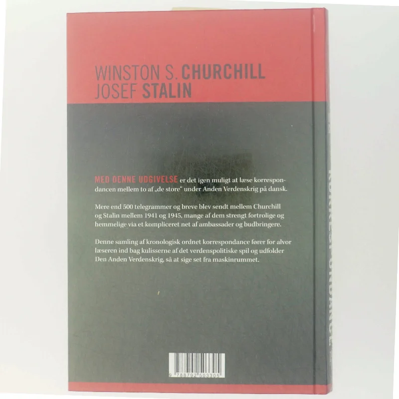 Krigskorrespondance mellem Churchill og Stalin 1941-1945 af Winston S. Churchill (Bog)
