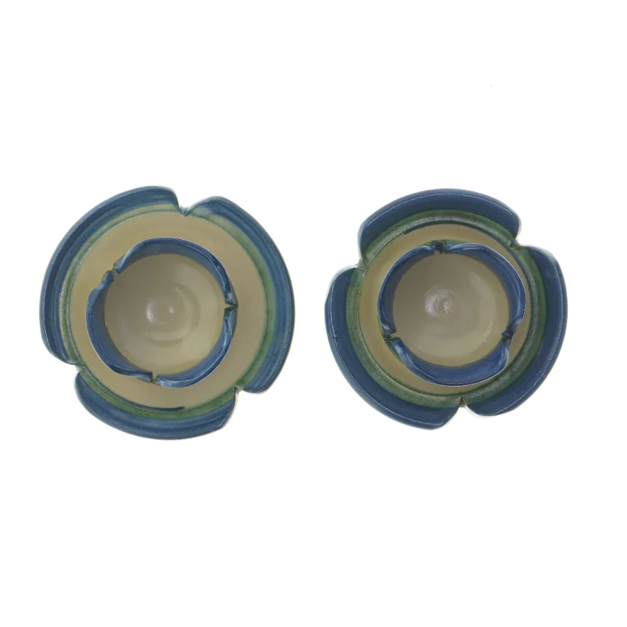 Keramiske lysestager (str. 12 cm)