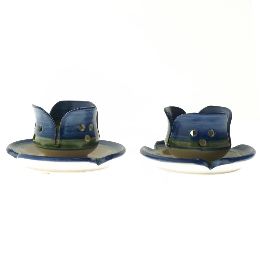 Keramiske lysestager (str. 12 cm)