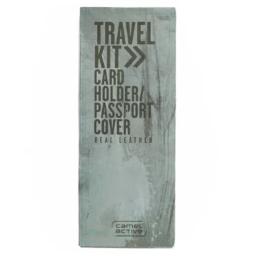 Rejsekit med kort- og pas-holder fra Camel Active (str. 14 x 10 cm og 11 x 8 cm)