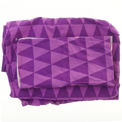 Sæt sengetøj i lilla mønster (str. 38x40 og 90x120 cm)