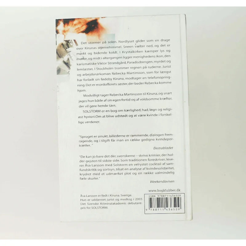 Solstorm af Åsa Larsson (Bog)