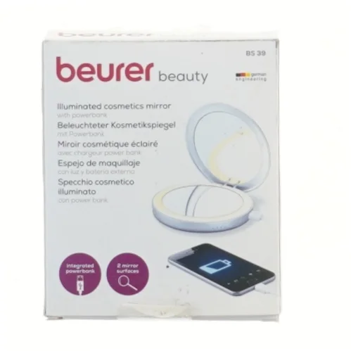 Belyst kosmetikspejl med powerbank fra Beurer (str. 9,5 cm)