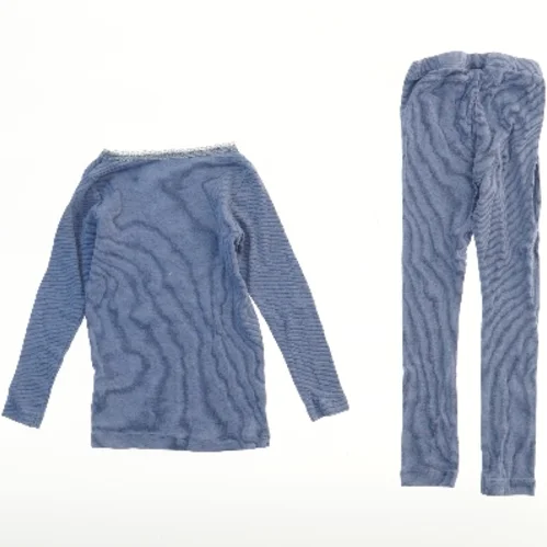 Blåt Name It undertøjssæt med bluse og leggings fra Name It (str. 104)