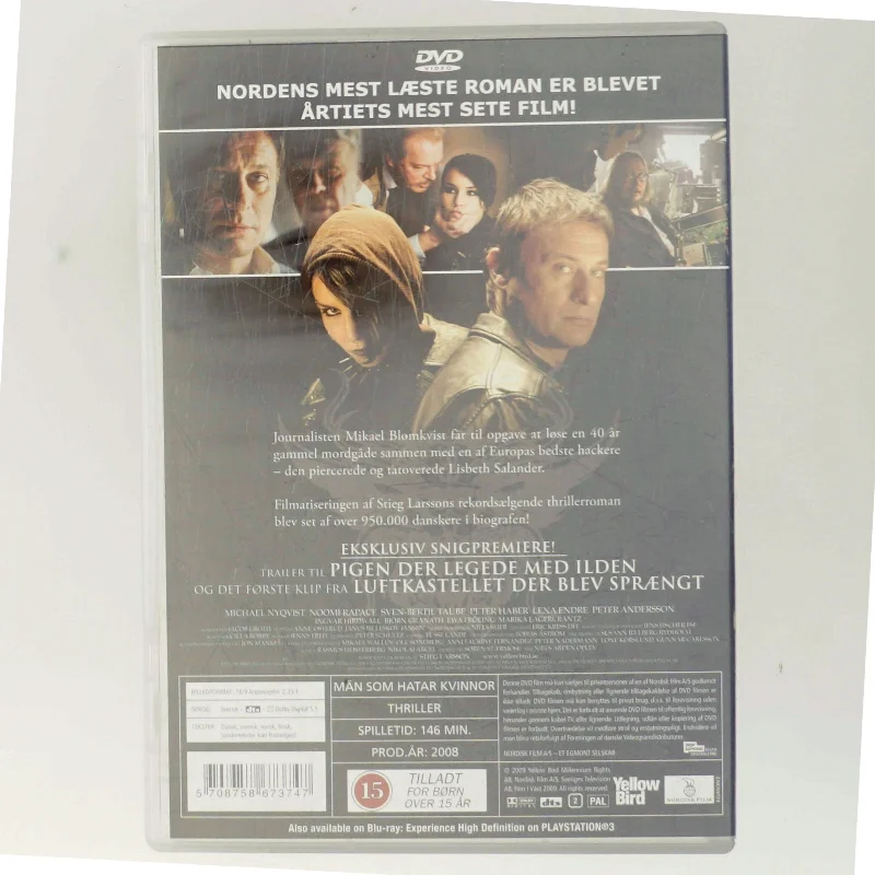 Mænd der hader kvinder med Michael Nyqvist (DVD)