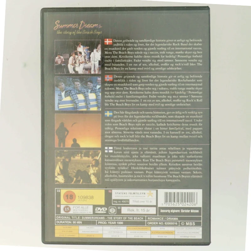 Summer Dreams: the story of the Beach Boys med Grant Show (DVD)