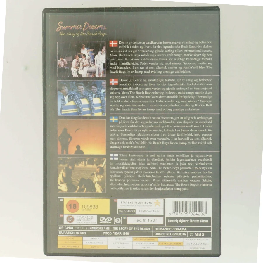 Summer Dreams: the story of the Beach Boys med Grant Show (DVD)