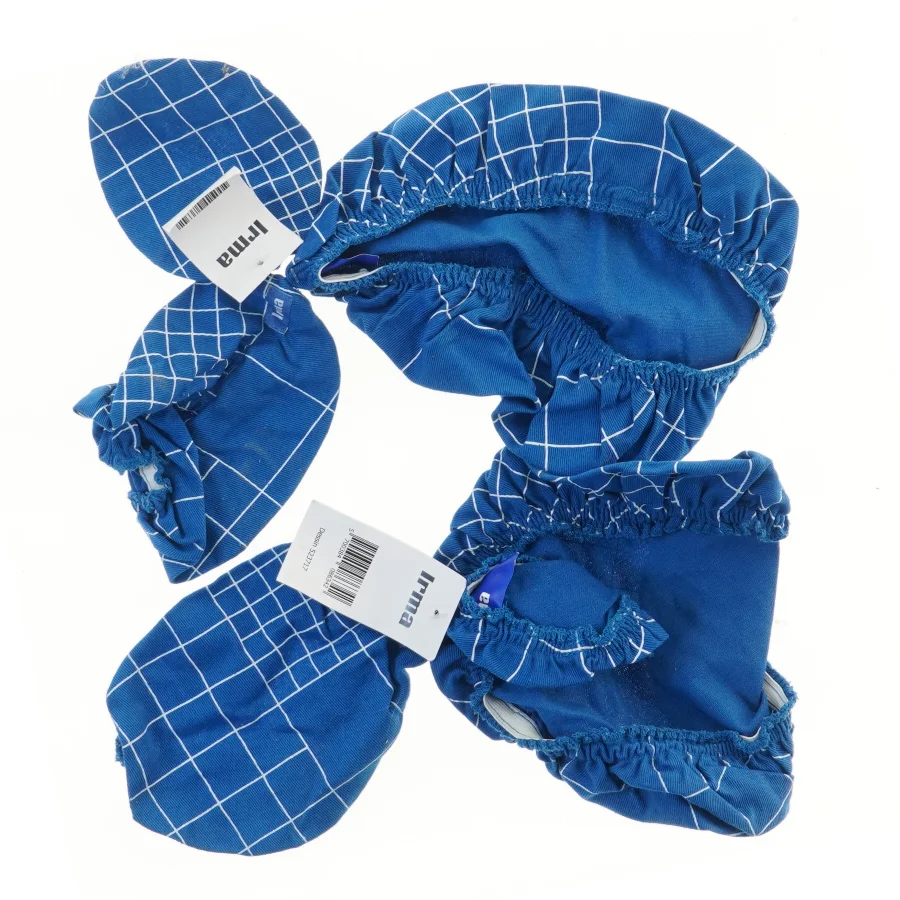 Blå skotrekk med hvide tern fra Ima (str. 24x17x12 cm)