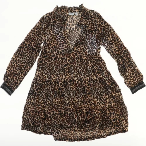 Kjole med leopardmønster fra Name It (str. 128)