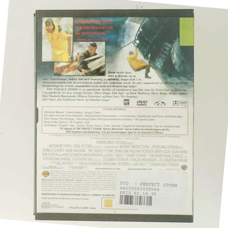 The Perfect Storm: Den Fuldkomne Storm med George Clooney (DVD)
