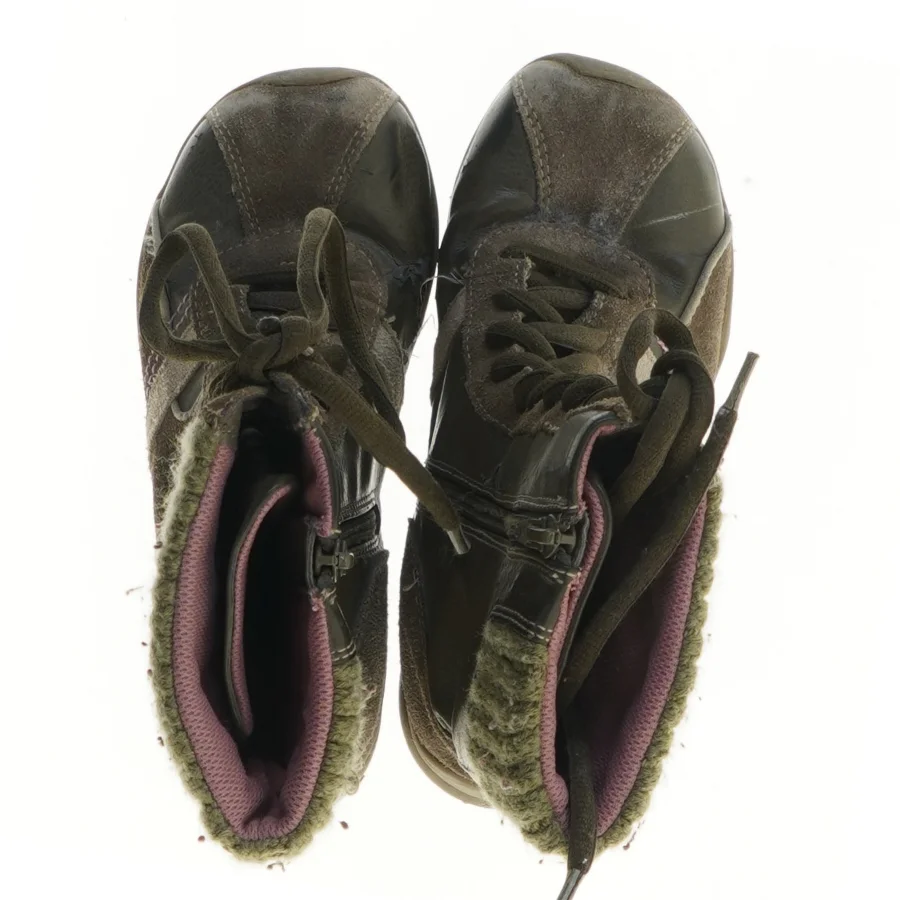 Brune støvler til børn med snørebånd (str. fod 21,5 cm)