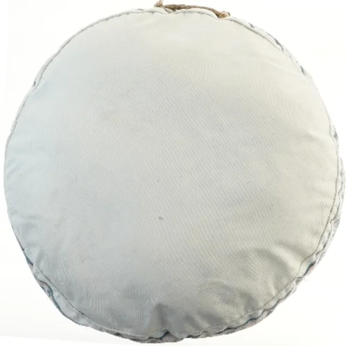 Rund pude med kinesisk inspireret motiv (str. Ø 65 cm)