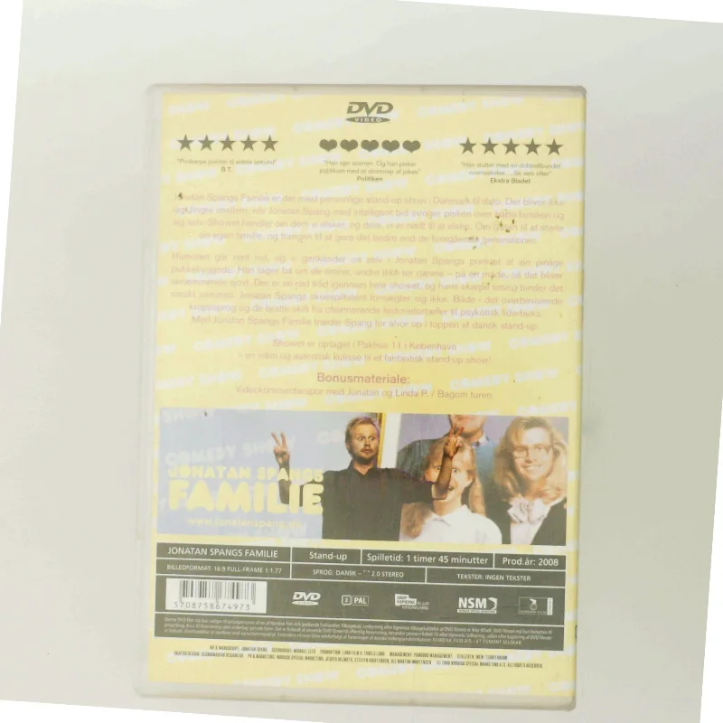 Jonatan Spangs Familie DVD fra Nordisk Film (DVD)