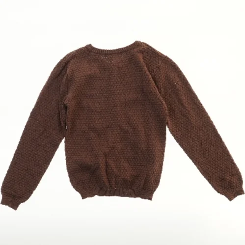 Brun cardigan fra Friends (str. 140)