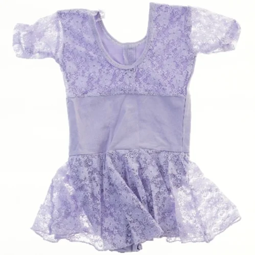 Lilla balletdragt med blonder (str.  B 24 cm længde 47, cm)