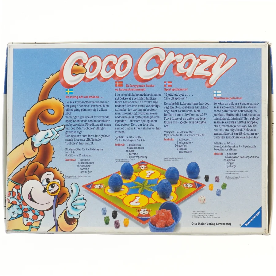 Coco Crazy brætspil (str. 27x37 cm)