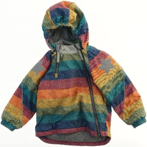 Molo stribet overgangsjakke med hætte og stjerner fra Molo (str. 104)