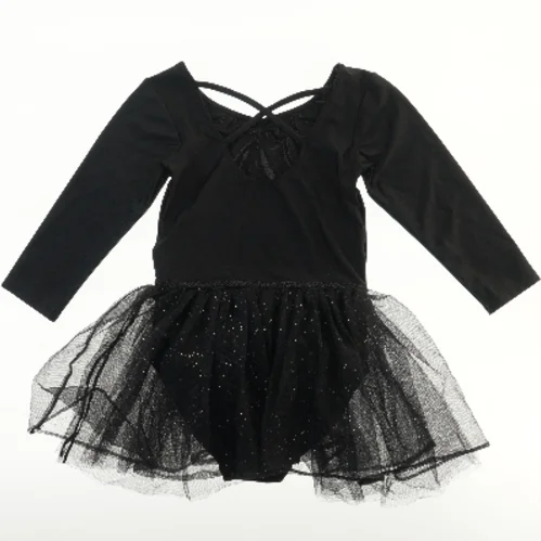 Sort balletdragt med tylskørt fra H&M (str. 134)
